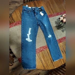 Levi's, wedgie strait, 29 X 28, blue denim jeans